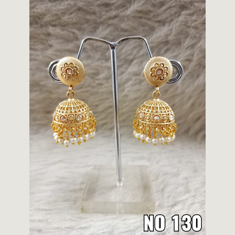 Designer Gold plated earrings M291 – Urshi Collections