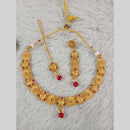 Star India Gold Plated Crystal Stone And Pearl Necklace Set