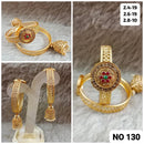 Star India Gold Plated Pota Stone Bangles Set