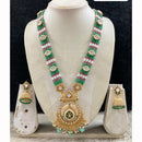 Star India Designer Pota Stone Beads And Pearl Meenakari Long Necklace Set