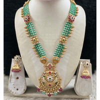 Star India Designer Pota Stone Beads And Pearl Meenakari Long Necklace Set 