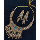 Star India Pota Stone Pearl And Meenakari Necklace Set