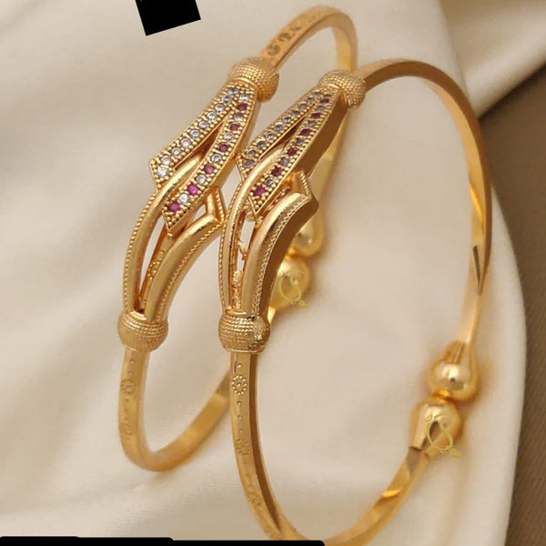 Exotica Collection Gold Plated Openable Kada
