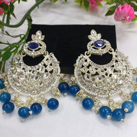 Exotica Collection Gold Plated Kundan Dangler Earrings