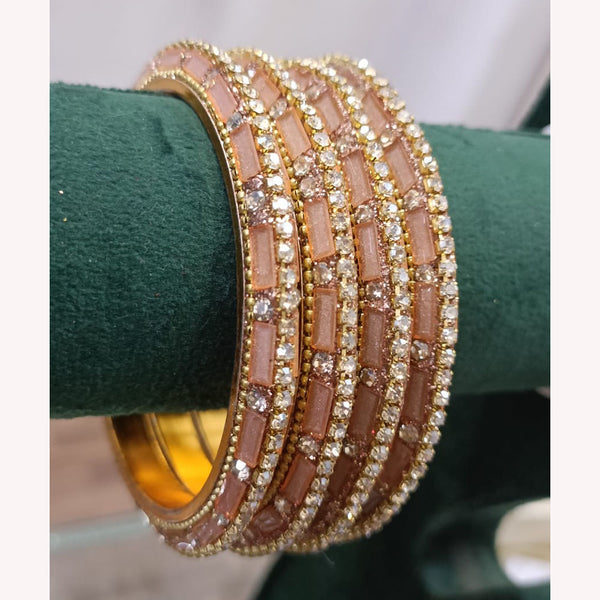 Exotica Collection Gold Plated Austrian Stone Bangle Set