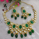 Exotica Collection Fancy Kundn Stone And Pearl Beads Necklace Set