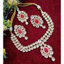 Exotica Collection Fancy Crystal And Kundn Stone Necklace Set