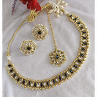 Exotica Collection Fancy Kundan Stone And Pearl Necklace Set