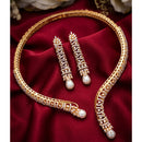 Exotica Collection Classic Shine Austrian Stone And Pearl Necklace Set