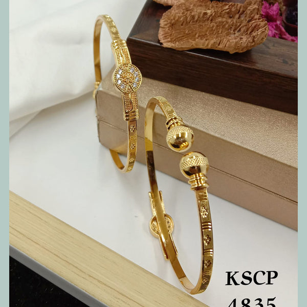 SP Jewellery Gold Plated Openable Kada