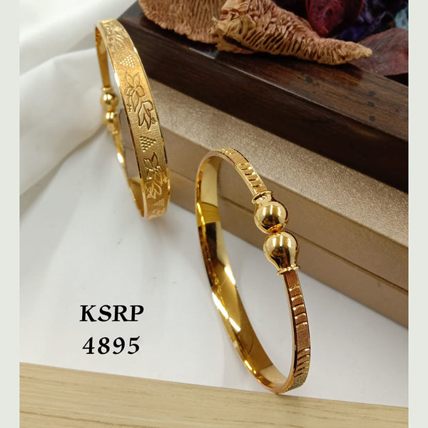 S. P Jewellery Gold Plated Openable Kada