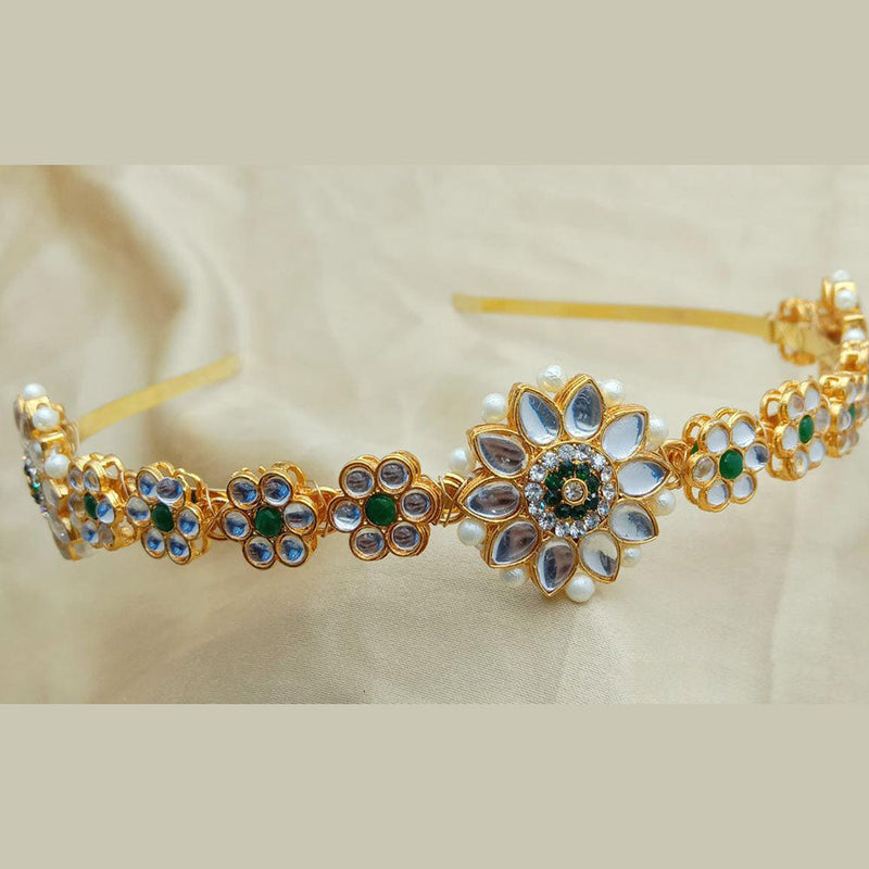 SP Jewellery Gold Plated Sheeshphool Hairband