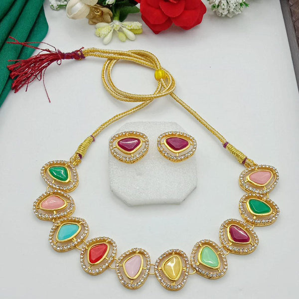 SP Jewellery Gold Plated Austrian Stone Necklace Set