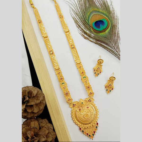 SP Jewellery Gold Plated Long Necklace Set