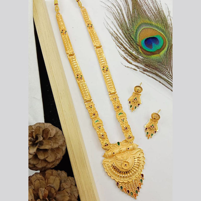 SP Jewellery Gold Plated Long Necklace Set