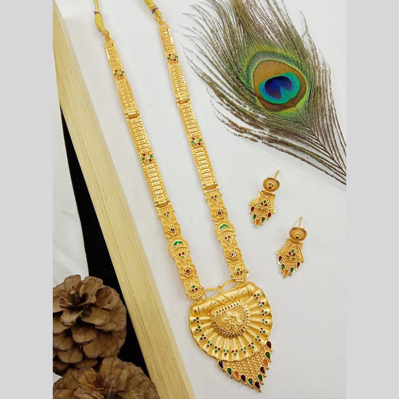 SP Jewellery Gold Plated Long Necklace Set