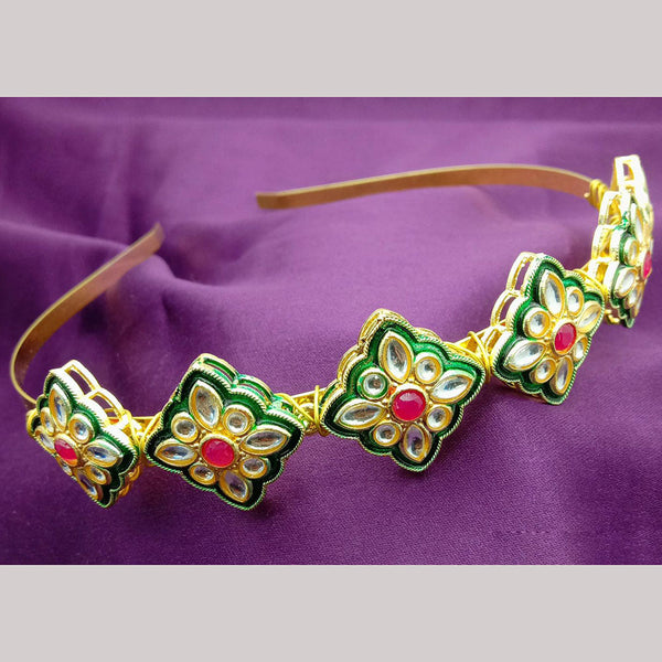 SP Jewellery Gold Plated Sheeshphool Hairband