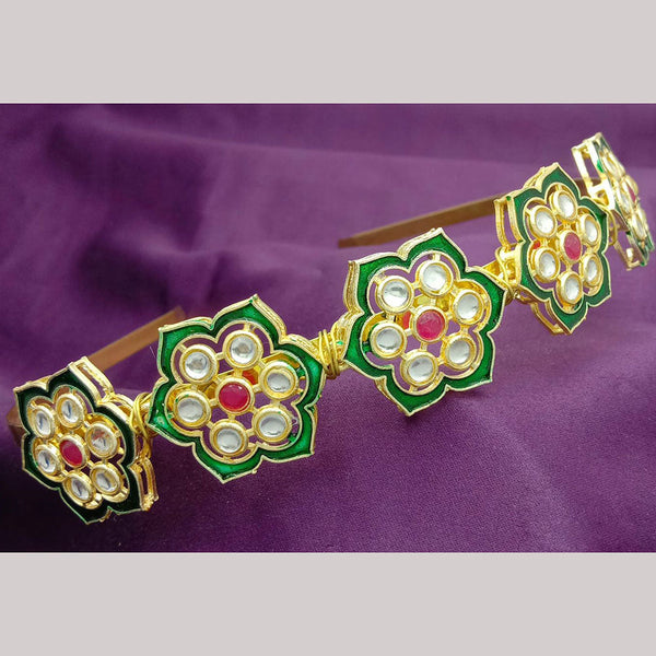 SP Jewellery Gold Plated Sheeshphool Hairband