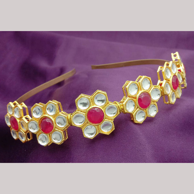 SP Jewellery Gold Plated Sheeshphool Hairband