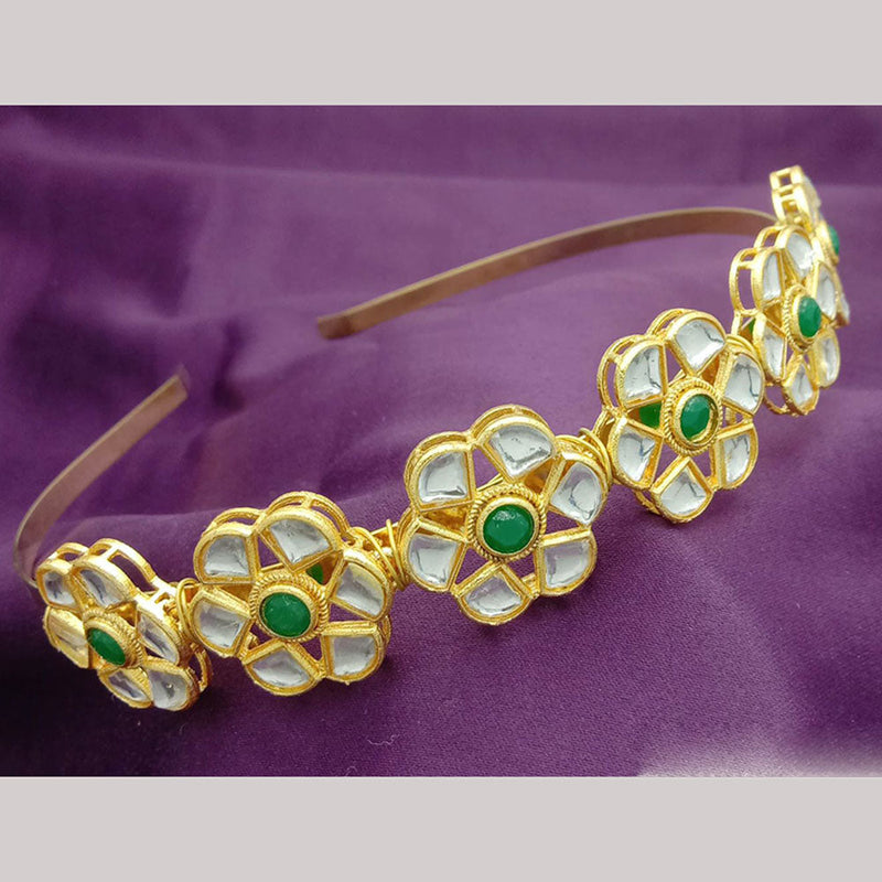 SP Jewellery Gold Plated Sheeshphool Hairband