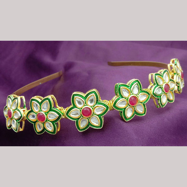 SP Jewellery Gold Plated Sheeshphool Hairband