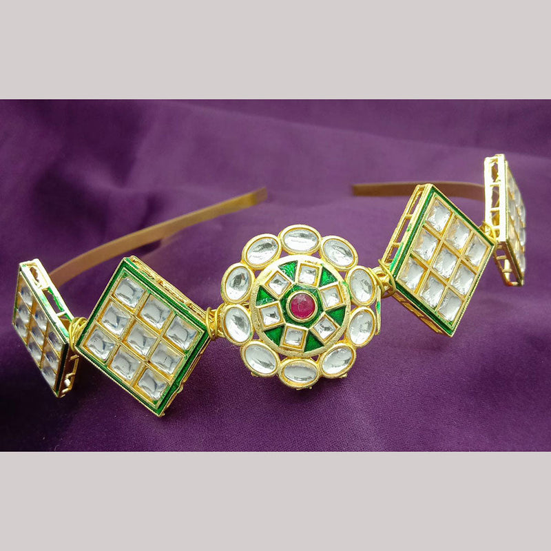 SP Jewellery Gold Plated Sheeshphool Hairband