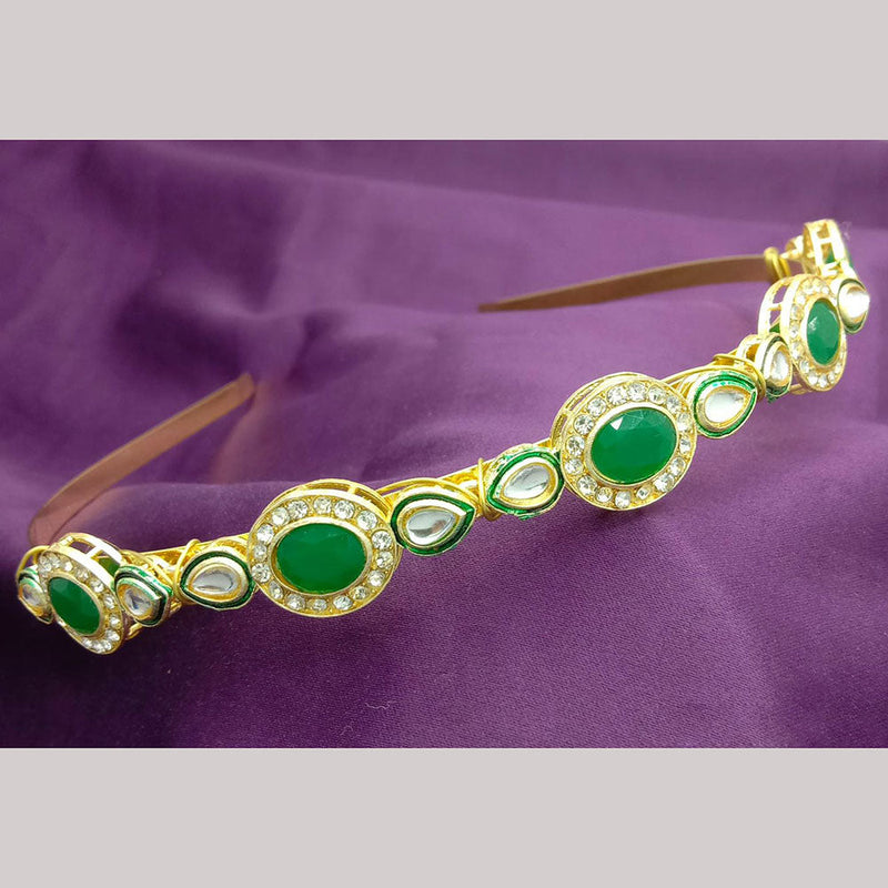 SP Jewellery Gold Plated Sheeshphool Hairband