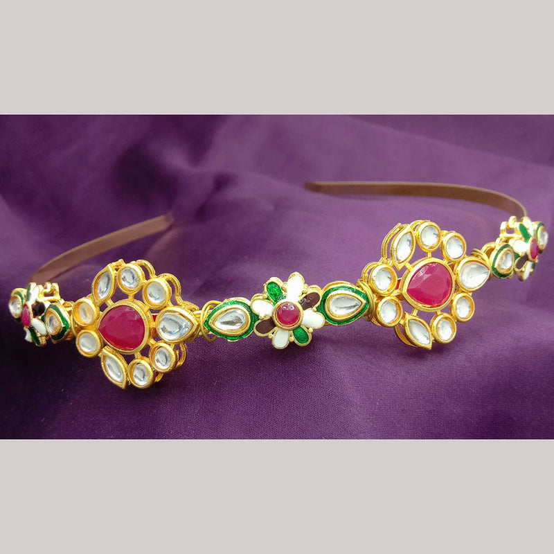 SP Jewellery Gold Plated Sheeshphool Hairband