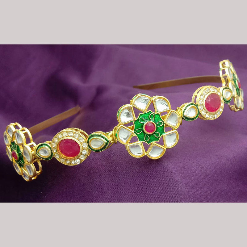 SP Jewellery Gold Plated Sheeshphool Hairband