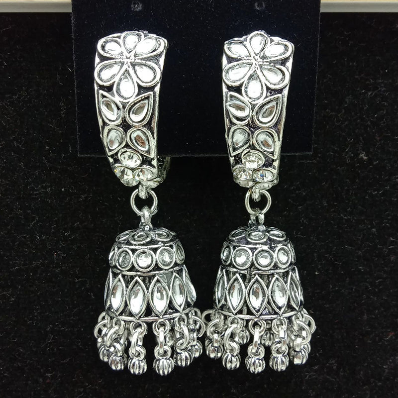 SP Jewellery Oxidised Plated Jhumki Earrings