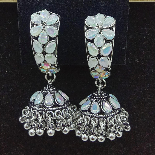 SP Jewellery Oxidised Plated Jhumki Earrings