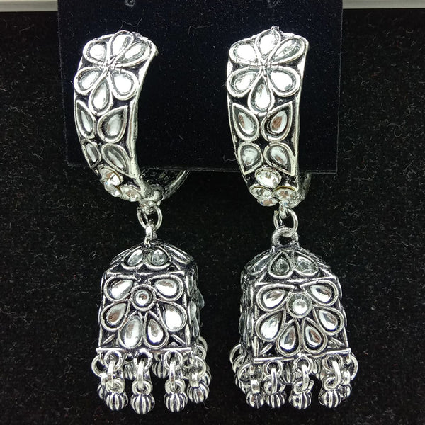 SP Jewellery Oxidised Plated Jhumki Earrings