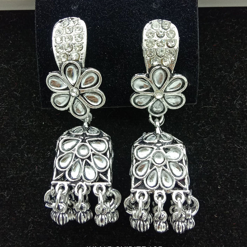 SP Jewellery Oxidised Plated Jhumki Earrings