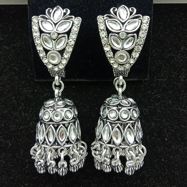 SP Jewellery Oxidised Plated Jhumki Earrings