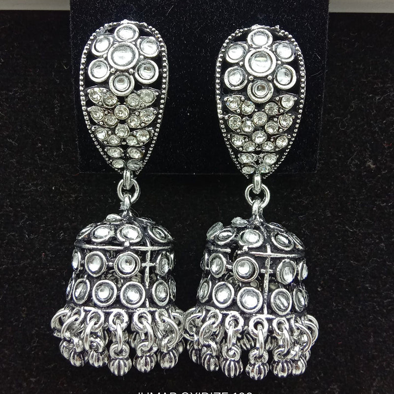 SP Jewellery Oxidised Plated Jhumki Earrings