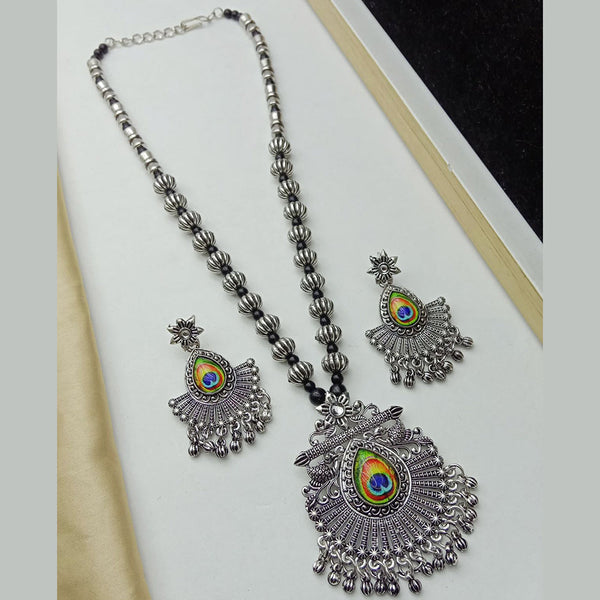 SP Jewellery Oxidised Plated Necklace Set