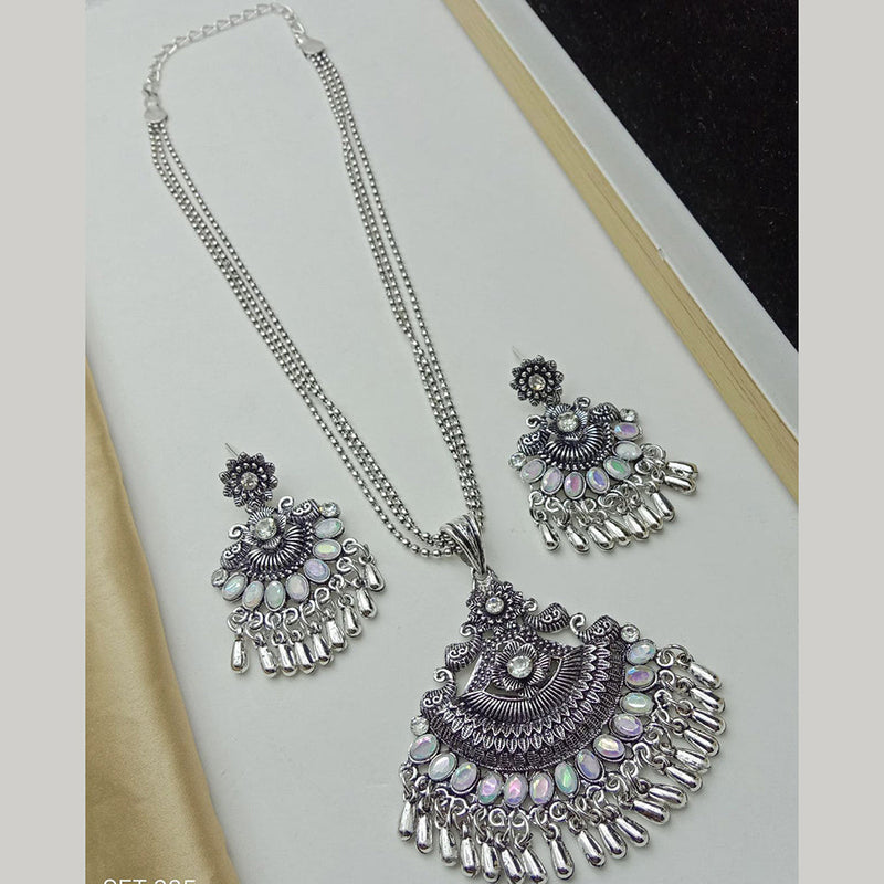 SP Jewellery Oxidised Plated Pendant Set