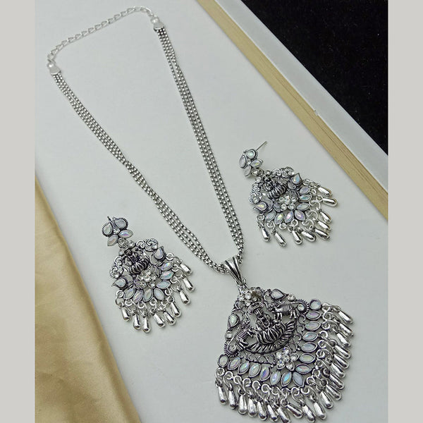 SP Jewellery Oxidised Plated Pendant Set