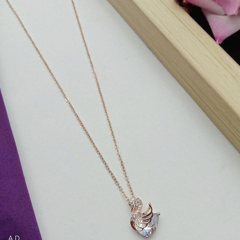 SP Jewellery Rose Gold Plated Chain Pendant