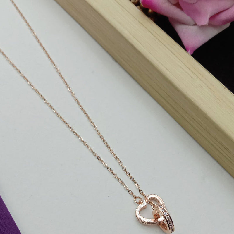 SP Jewellery Rose Gold Plated Chain Pendant