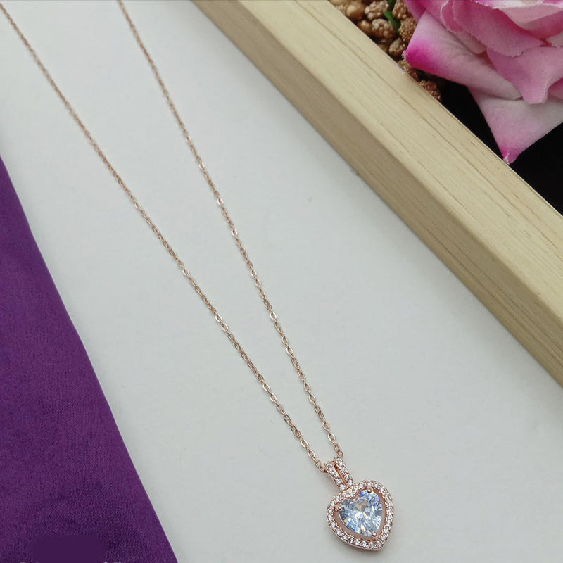 SP Jewellery Rose Gold Plated Chain Pendant