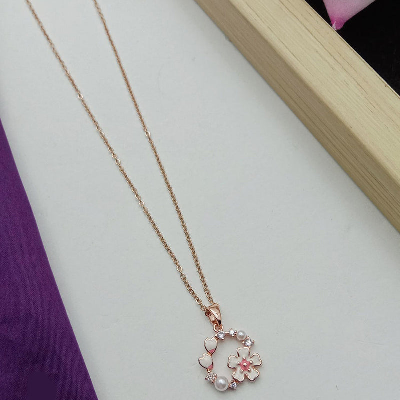 SP Jewellery Rose Gold Plated Chain Pendant