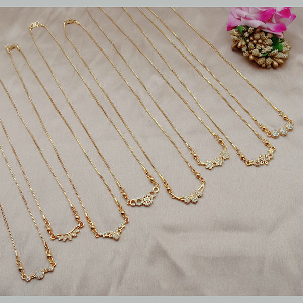 SP Jewellery Gold Plated Chain  (Assorted Design)