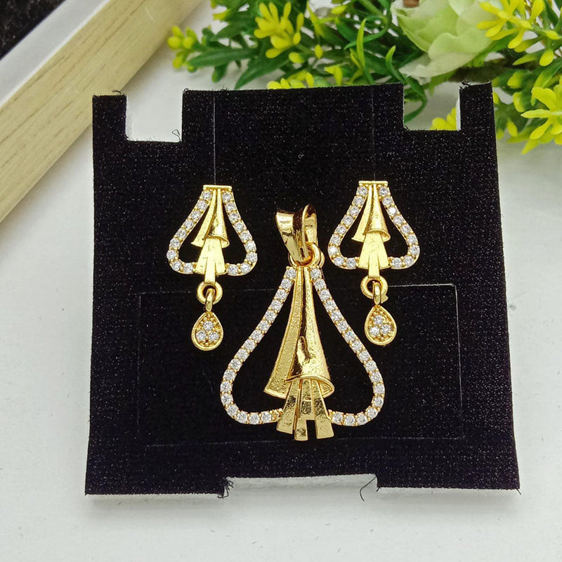 SP Jewellery Gold Plated Austrian Stone Pendant Set