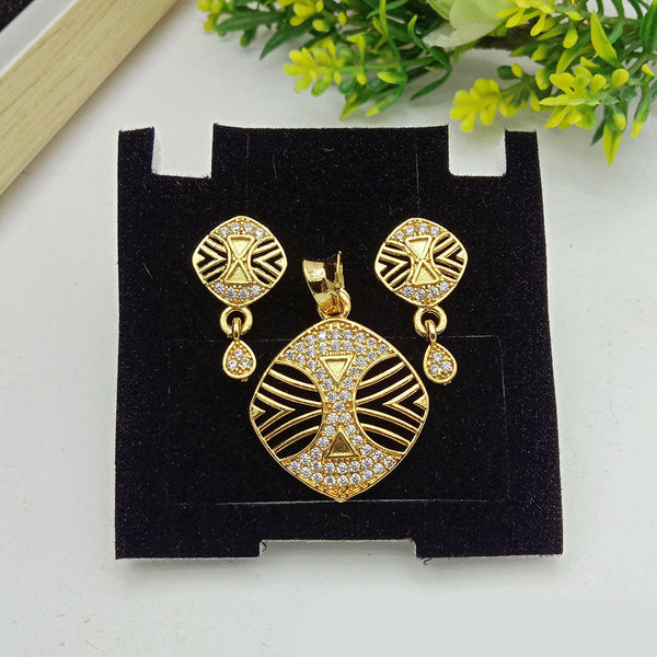 SP Jewellery Gold Plated Austrian Stone Pendant Set