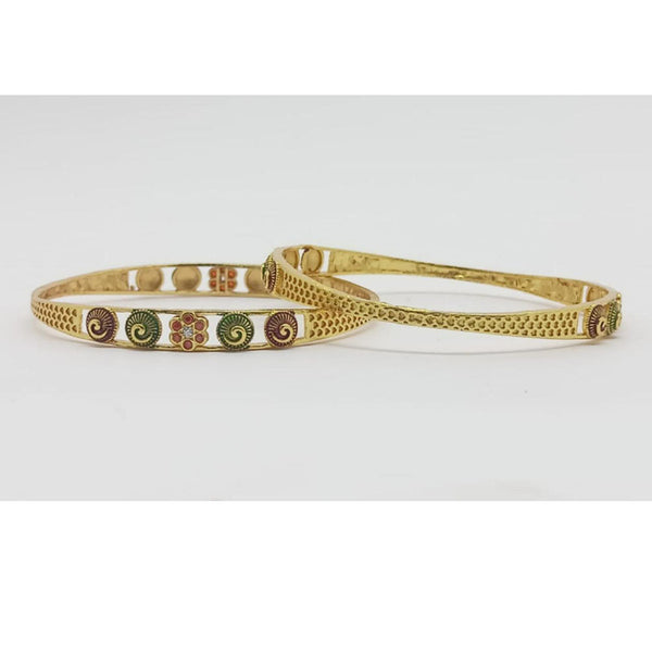 SP Jewellery Gold Plated Austrian Stone Bangle Set