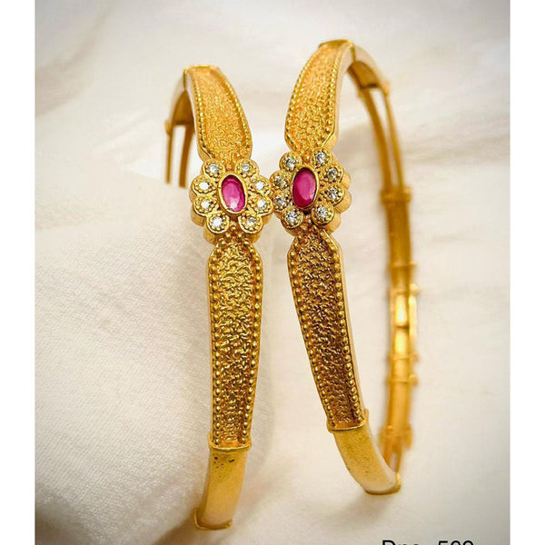 SP Jewellery Gold Plated Austrian Stone Bangle Set