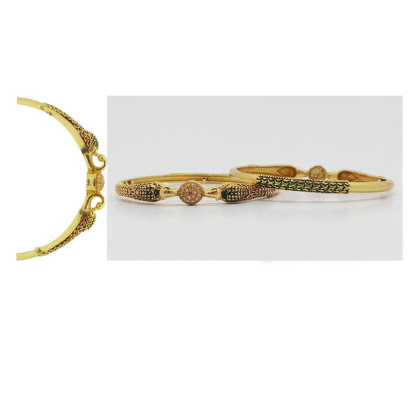 SP Jewellery Gold Plated Austrian Stone Bangle Set