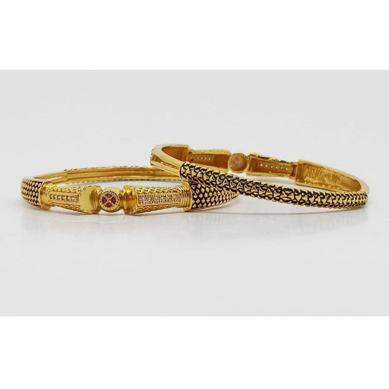 SP Jewellery Gold Plated Austrian Stone Bangle Set