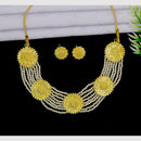 Mahavir Traditional Gold Forming Look Pearl Choker Necklace Set (Pack of 6)